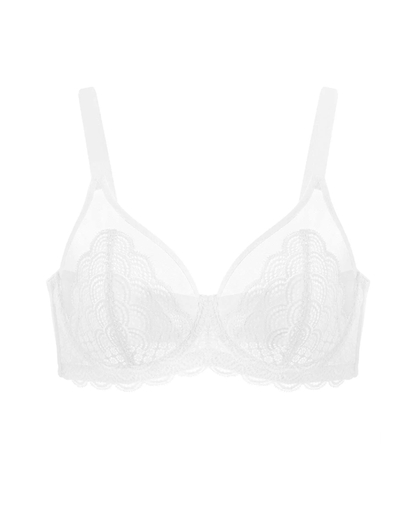 Women's Mermaid Scale Lace Unlined Bra