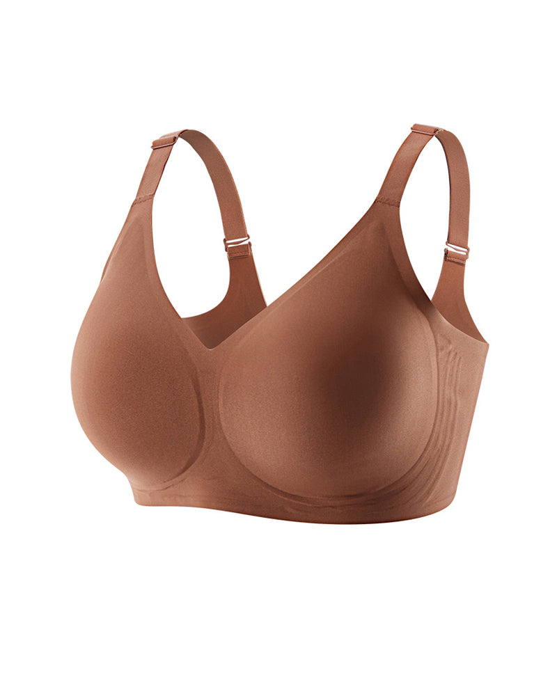 Women's Wire-Free Seamless Push-Up Comfortable Plus Size Bra