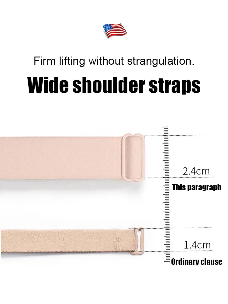 Anti-sagging large breast support Ice Silk bra ( Pack of 3 )