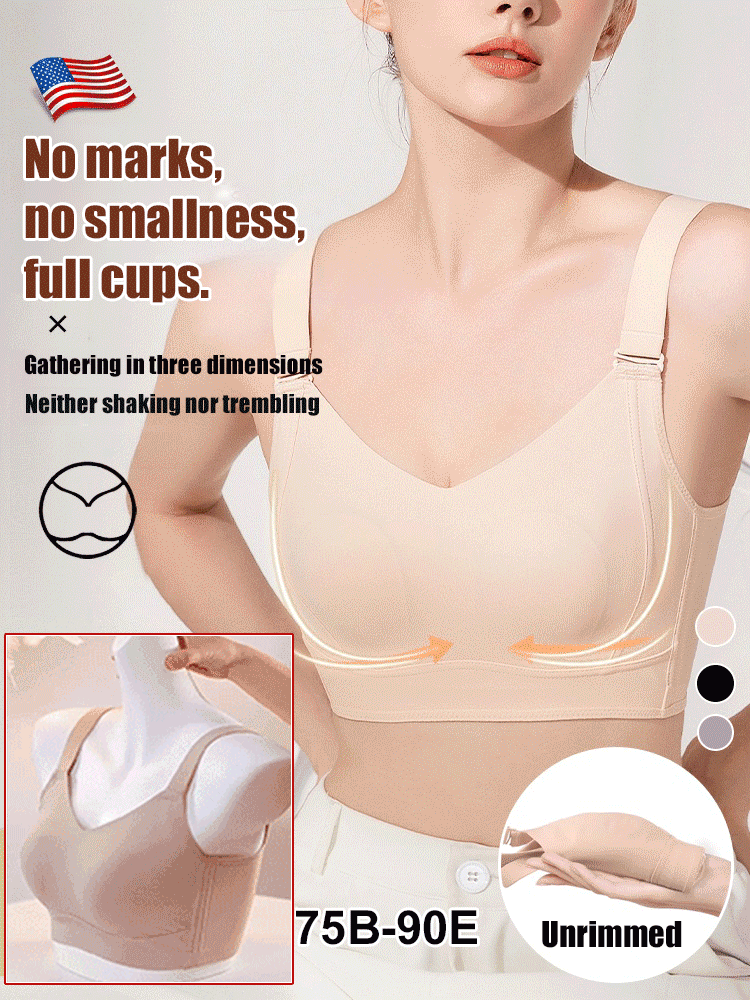 Anti-sagging large breast support Ice Silk bra ( Pack of 3 )