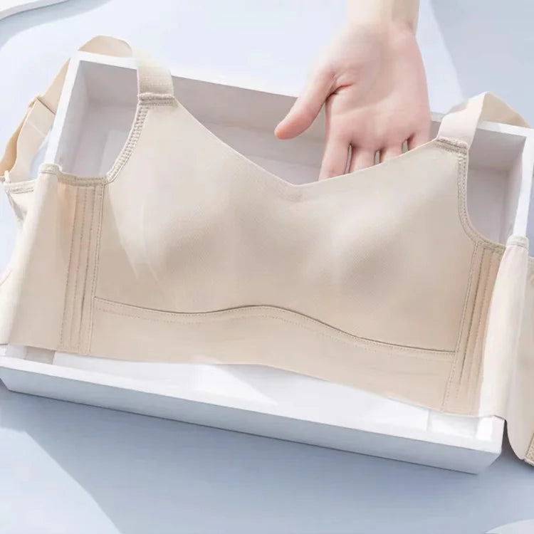 Anti-sagging large breast support Ice Silk bra ( Pack of 3 )