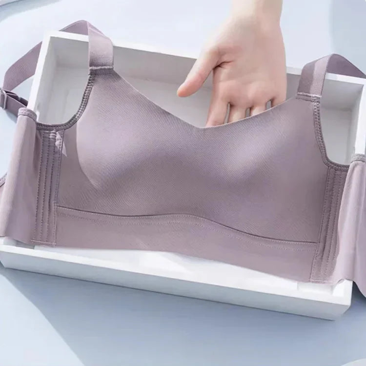 Anti-sagging large breast support Ice Silk bra ( Pack of 3 )