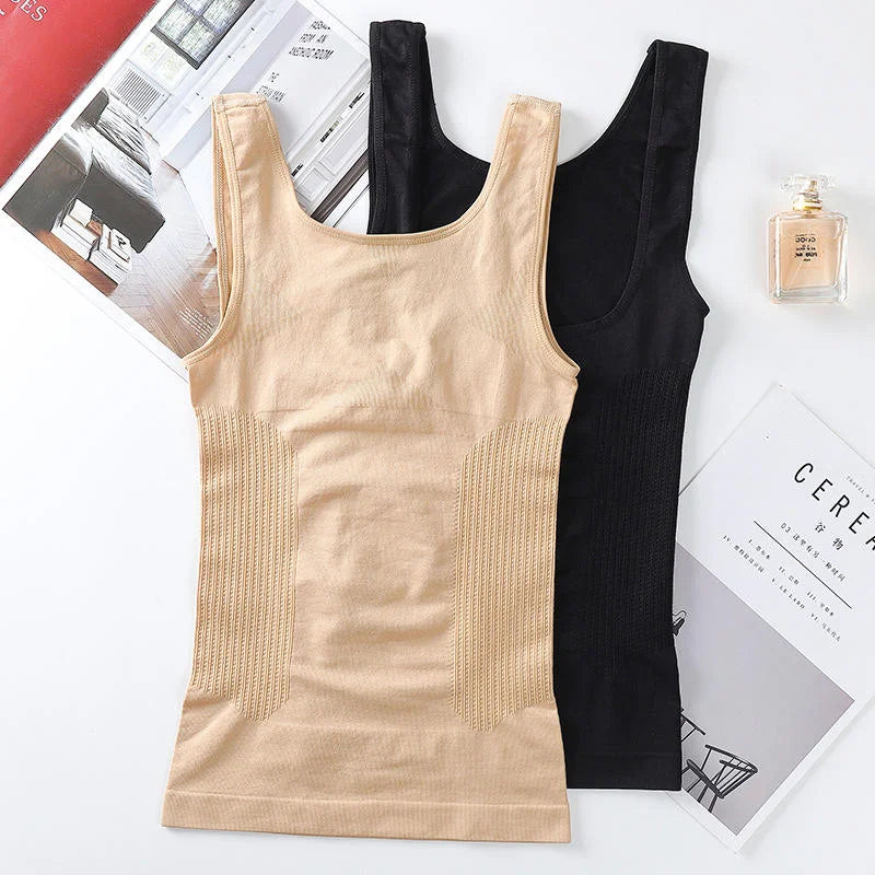 Women Warm Fleece Body Warmer Body Inner Sleeveless Body Shaper
