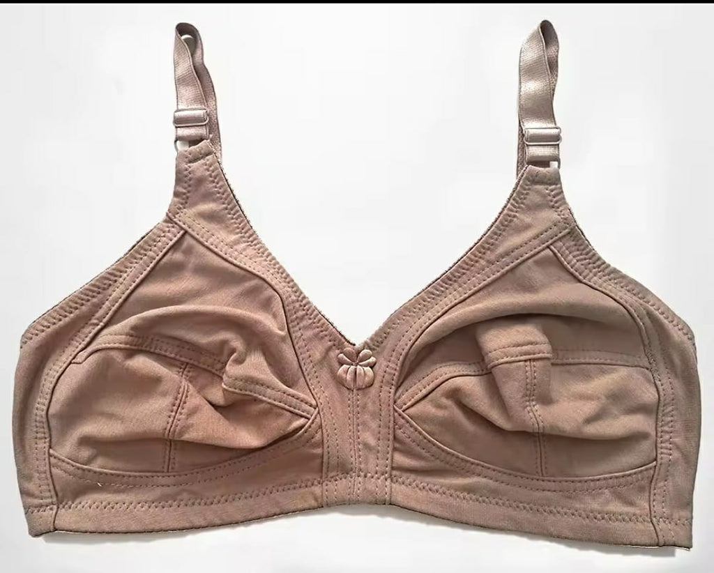 50% OFF | PACK OF 3 IMPORTED PURE STRETCHABLE COTTON BRA