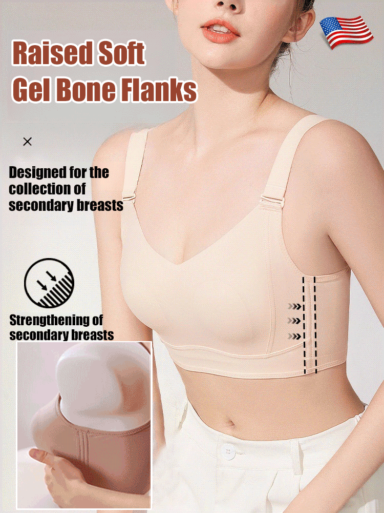 Anti-sagging large breast support Ice Silk bra ( Pack of 3 )