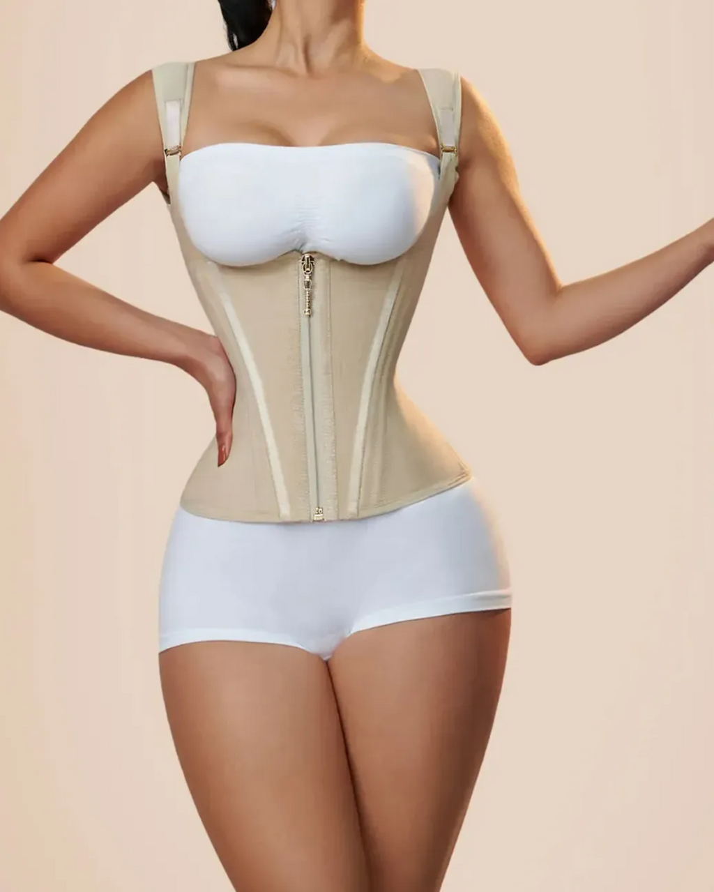 Women's Waist Trainer with Steel Bones for Body Shaping