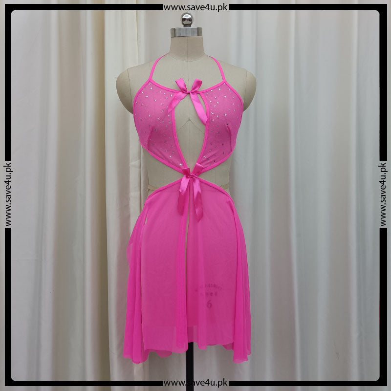 Beautiful Lace Mesh Short Sleepwear