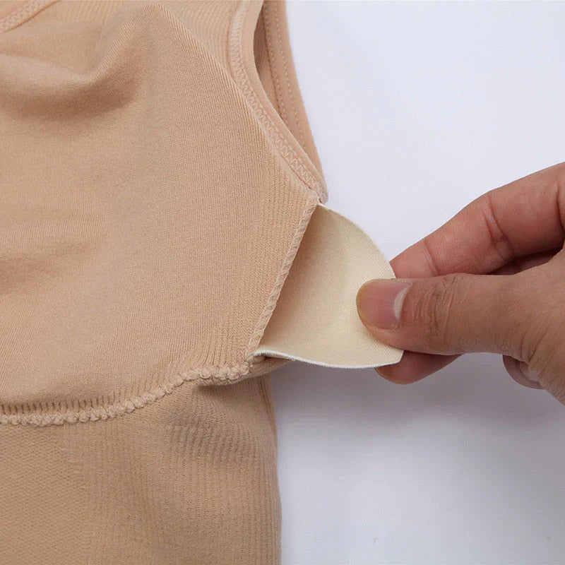 Women Tummy Control Camisole With Built In Bra |  Breathable & Stretchable