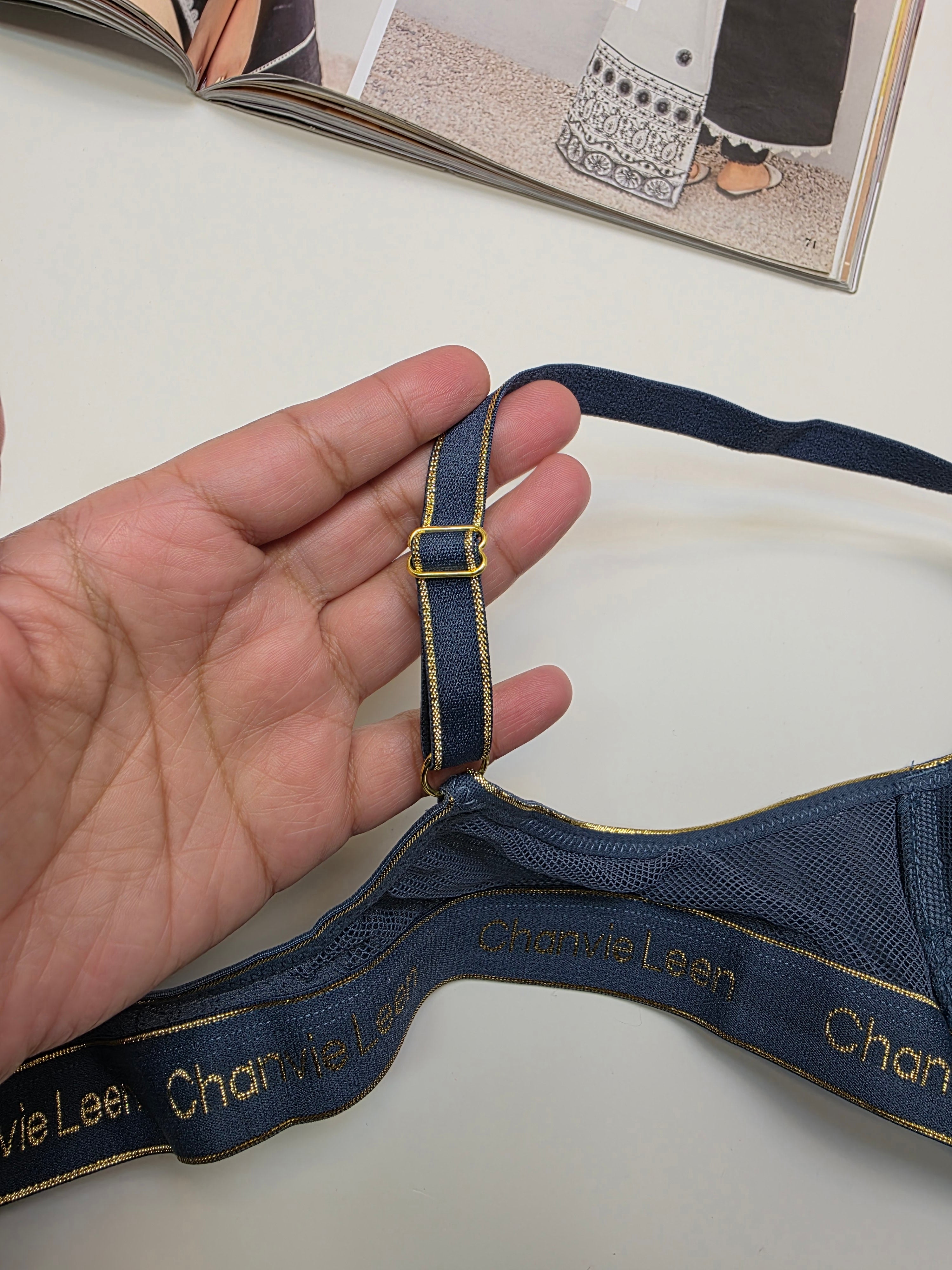 Front Buckle  Double Padded Full Coverage Bra.